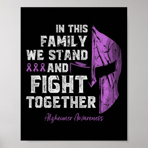 Ziekte Familie Ondersteuning Awareness Spartan War Poster