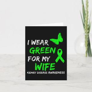 Ziekte Ik Draag groen voor mijn vrouw lint Kaart