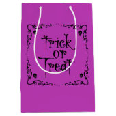 Ziekte Paarse Trick or treat Medium Cadeauzakje (Voorkant)