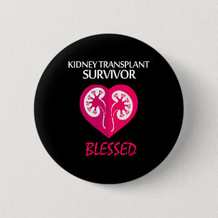 Ziekte transplantaat overlevende ronde button 5,7 cm