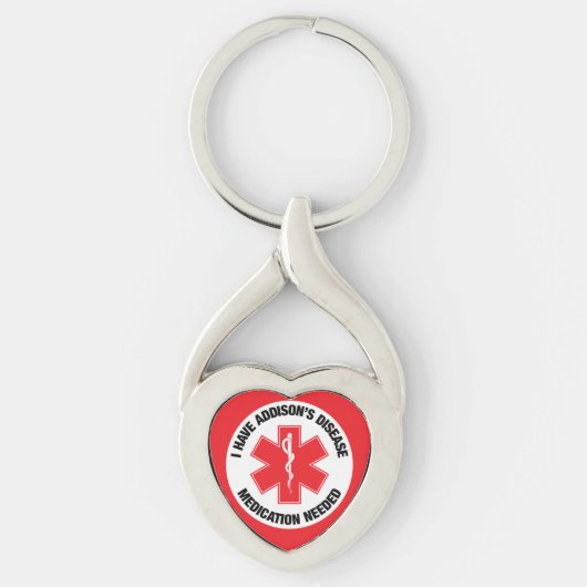 ziekte van Addison Sleutelhanger (Voorkant)
