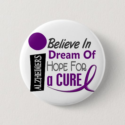 Ziekte van Alzheimer GELEVE DREAM HOPE Ronde Button 5,7 Cm (Voorkant)
