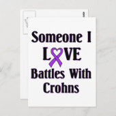 Ziekte van Crohns Briefkaart (Voorkant / Achterkant)