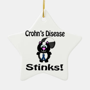 Ziekte van Crohns Stinks Skunk Awareness Design Keramisch Ornament