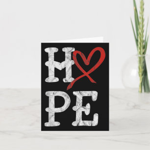 Ziekte van het hart Maand Hoop Hart H Kaart