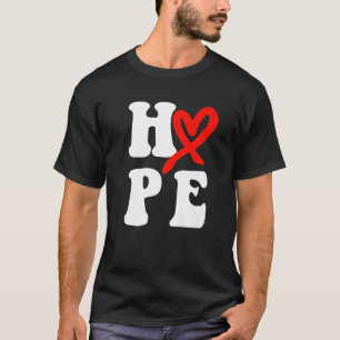Ziekte van het hart Maand Hoop Hart H T-shirt