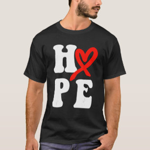 Ziekte van het hart Maand Hoop Hart H T-shirt