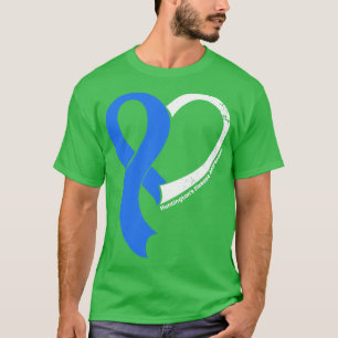 Ziekte van Huntingtons Bewustzijn Hoop Liefde Hart T-shirt