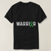 Ziekte van Lyme bewustzijn Green Ribbon Warrior T-shirt (Design voorkant)