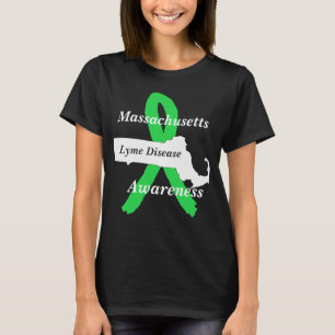 Ziekte van Lyme bewustzijn in Massachusetts T-shirt