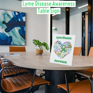 Ziekte van Lyme, de Groene Conferentie van het Lin Reclamebord Met Voetstuk