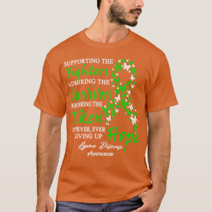Ziekte van Lyme die de strijders steunen maar T-shirt