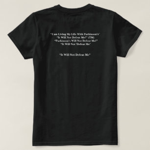 Ziekte van Parkinson zal me niet verslaan T-shirt