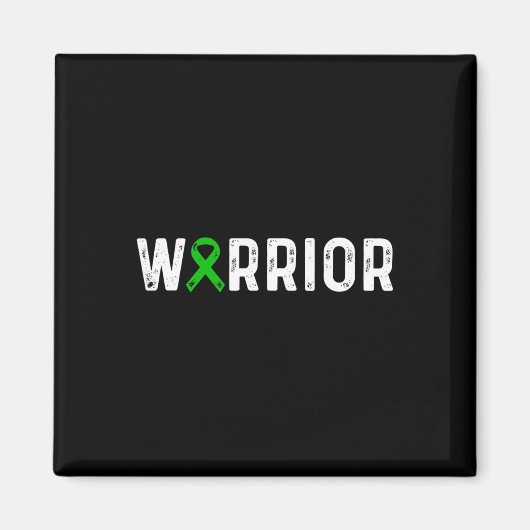Ziekte Warrior Bewustzijn Groen Lint Magneet (Voorkant)