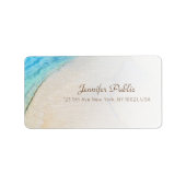 Ziektebalgolven Modern handgeschreven script Etiket (Voorkant)