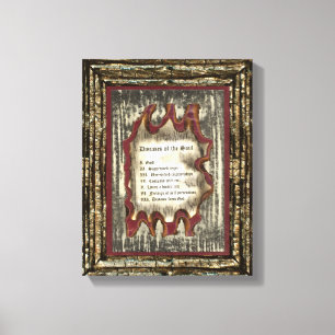 Ziekten van de soep canvas afdruk