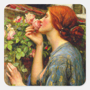 Ziel van de Roos John William Waterhouse Vierkante Sticker