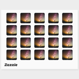 Ziel Vrije Vierkante Sticker