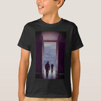 Zielen steken de poort over naar het hiernamaals t-shirt