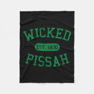Zielig Vintage Wicked Ah Boston Ma Gag Bostoni Fleece Deken
