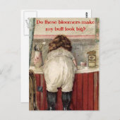 Zien deze bloemen dat mijn buik er groot uitziet? briefkaart (Voorkant / Achterkant)