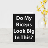 Zien mijn biceps groot uit in dit shirt' Gym Spier Kaart (Gele Bloem)