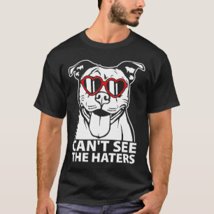 Ziet de haters niet Pitbull met bril T-shirt