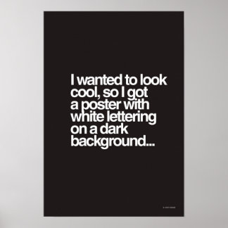 Ziet er cool uit poster