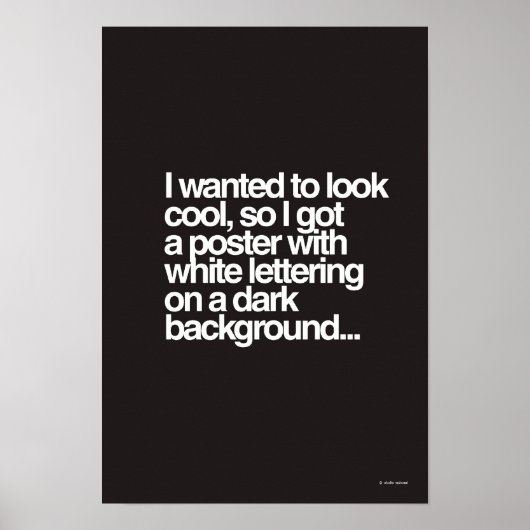 Ziet er cool uit poster (Voorkant)