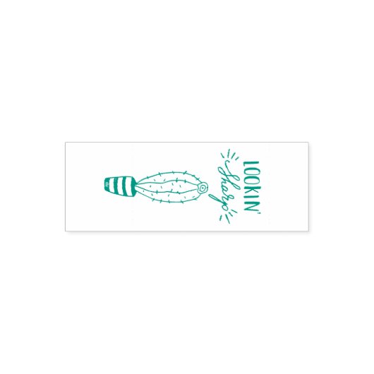 Ziet er scherp Cactus Teacher Stamp Zelfinktende Stempel (Design)