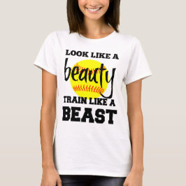 ZIET ER UIT ALS EEN SOFTBALL BEAUTY TRAIN ZOALS EE T-SHIRT