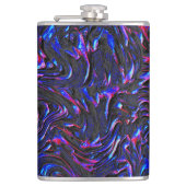 Ziet eruit als blauw en roze getextureerd van de w heupfles (Voorkant)