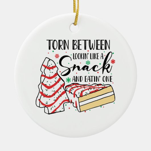 Ziet eruit als een snack keramisch ornament (Voorkant)