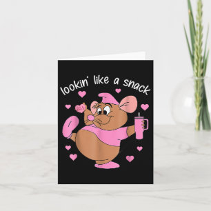 Ziet eruit als een snackmuis Roze hart tumbler val Kaart