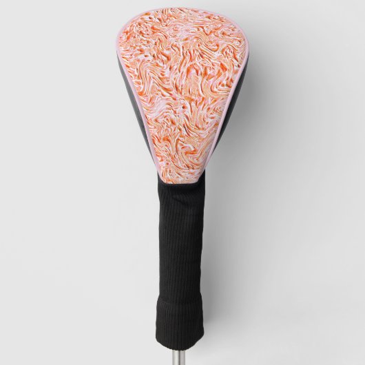 Ziet eruit als getextureerd van muur, zalmkleur golfheadcover (Voorkant)
