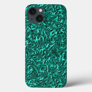 Ziet eruit als jade groen getextureerd aan wand iPhone 13 hoesje