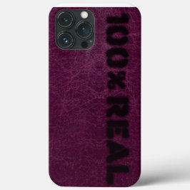 Ziet eruit als Paars leder iPhone 13 Pro Max Hoesje