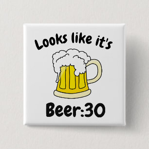 Ziet eruit als zijn Drink Humor Beer30 Vierkante Button 5,1 Cm