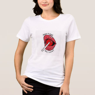 Ziet het eruit alsof ik erom maalde T-shirt | Sass