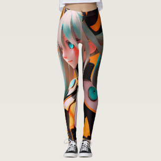 ZieU Cosplay Miku Leggings