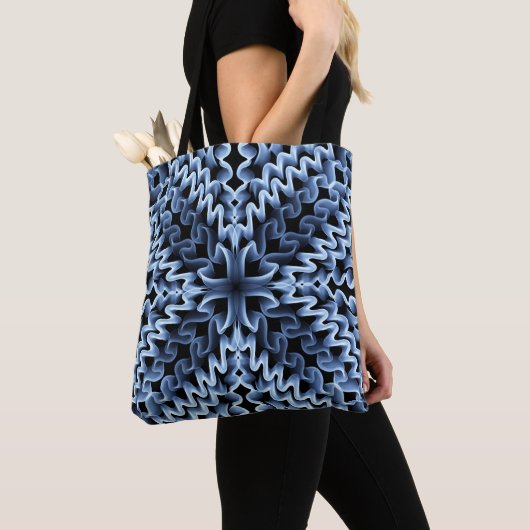Zig-Zag-Canvas tas (Dichtbij)