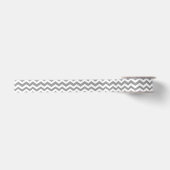 Zig Zag Chevron Custom Background V05 SILVER GRAY. Lint (Voorkant)