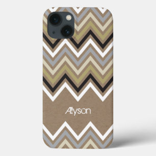 Zig Zag Chevron Pattern Kraft Paper Phone Case