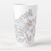 Zig Zag Doodlebug latte mok (Voorkant)