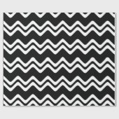 Zig Zag dubbel gekleurd lijnpatroon Cadeaupapier (Vlak)