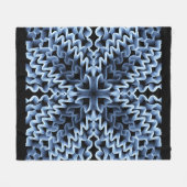 Zig-Zag Fleece Deken (Voorkant (Horizontaal))