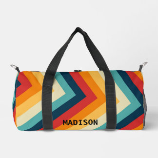 Zig Zag Gestreept Gepersonaliseerd Plunjezak