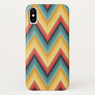 Zig Zag Gestreepte Achtergrond 2 iPhone X Hoesje