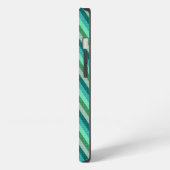 Zig Zag Gestreepte Achtergrond iPhone Hoesje (Linkerkant)