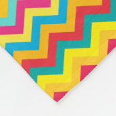 Zig zag kleurrijke naam deken (Hoek)